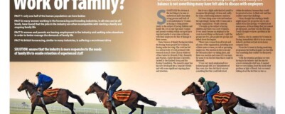 Work or Family? We recently spoke with Sally Duckett from International Thoroughbred